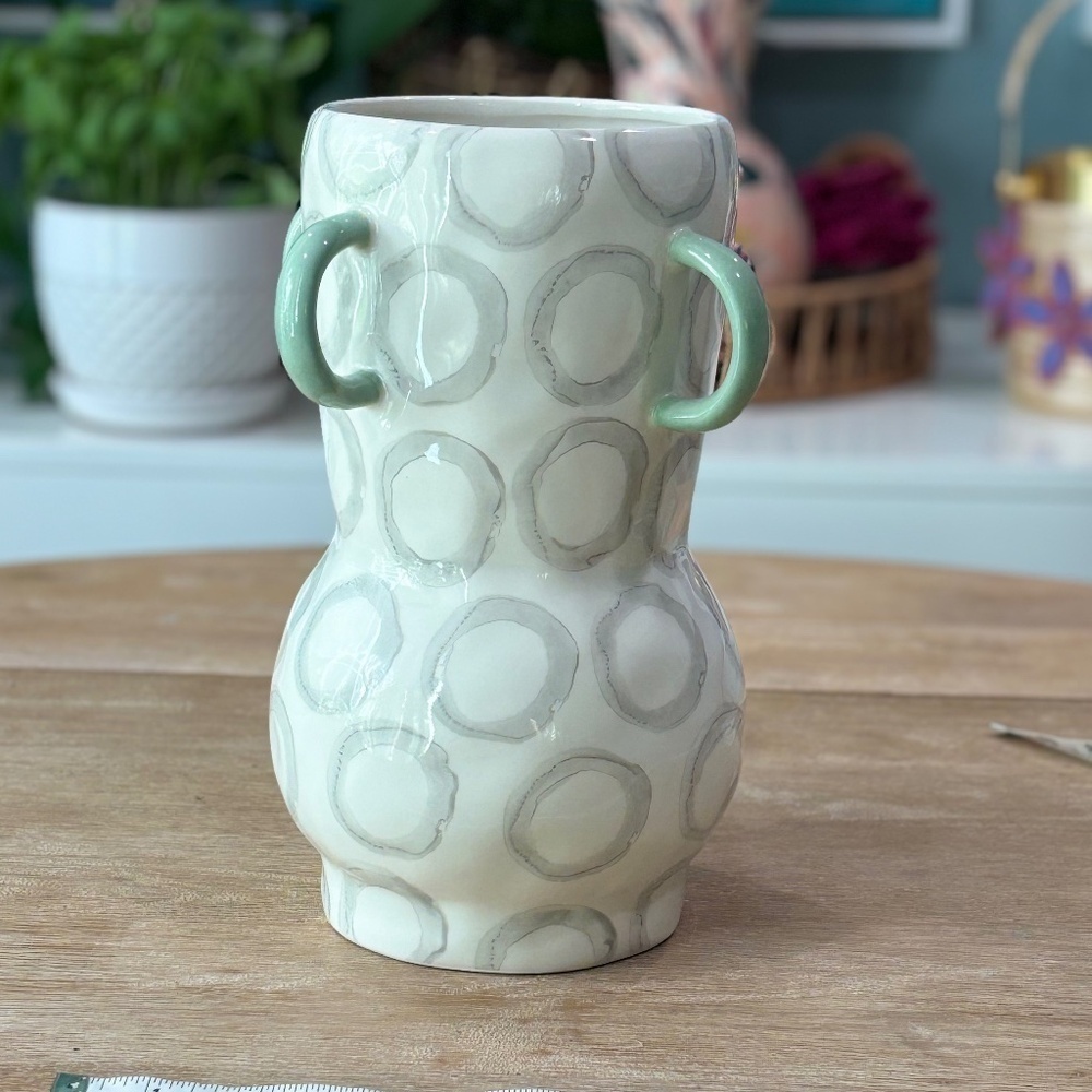 Anthropologie Carly Home Encircled Vase, Medium